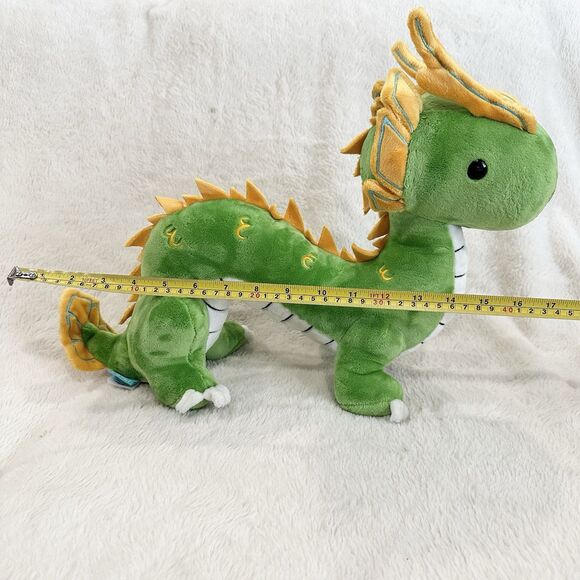 Bellzi Long-yi The Serpent Chinese Dragon Green Plush Large 16.5" Stuffed Animal - Picture 8 of 8